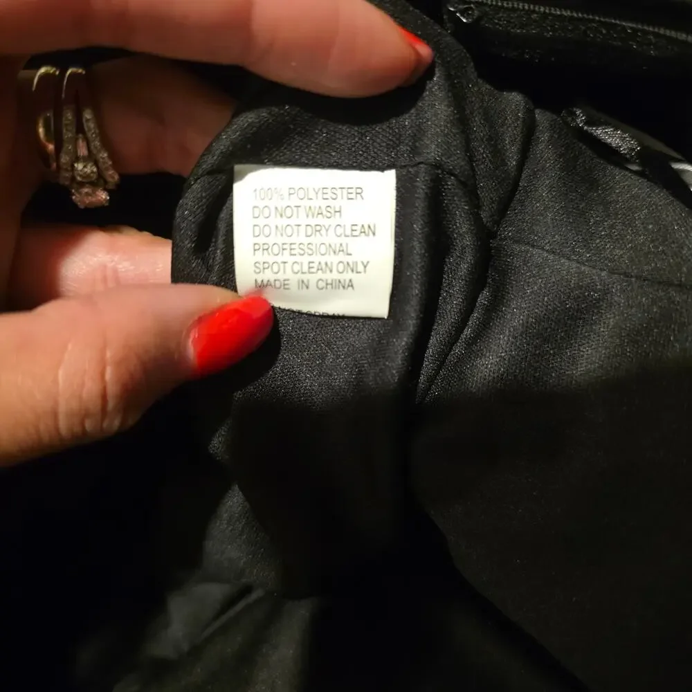 Ieena Mac Duggal Black Strapless Sequin Evening Gown With Bow Sz 6 NWT - Picture 10 of 10